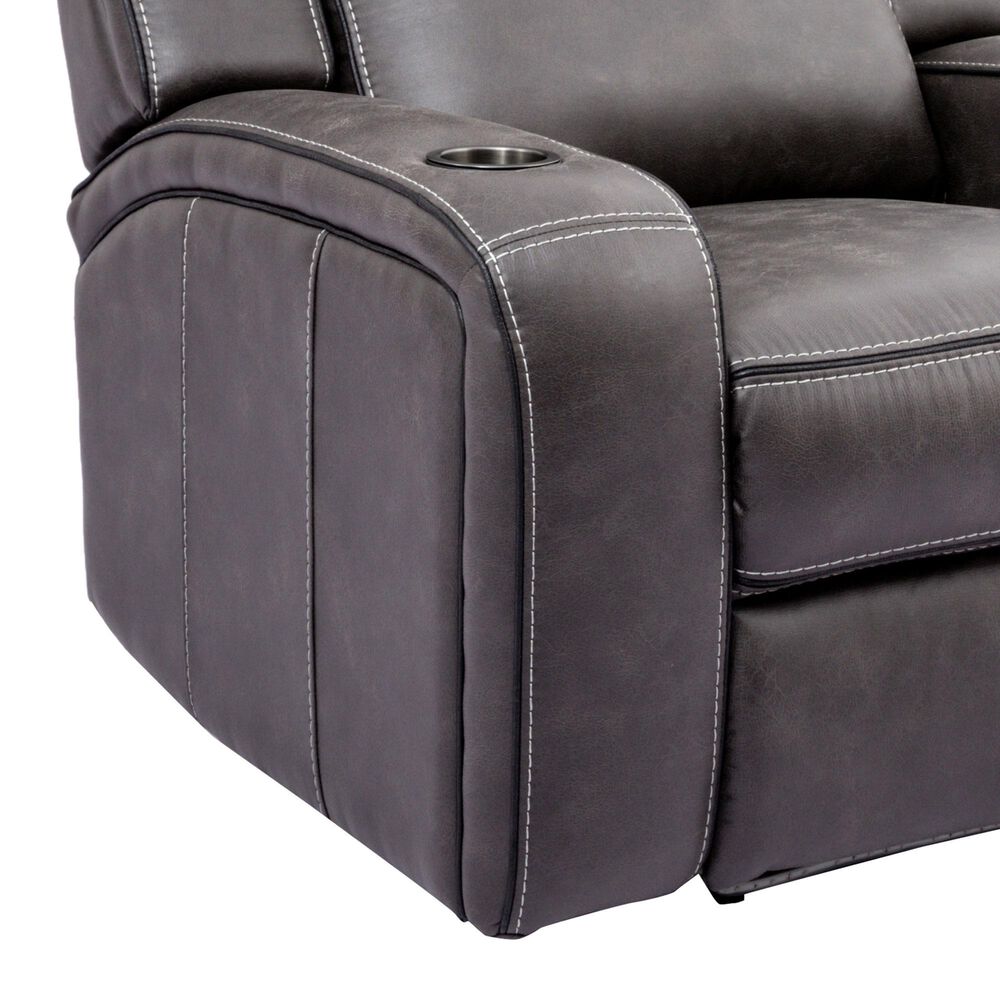 Oxford Furniture 2-Piece Power Reclining Living Room Set in Cowboy Granite, , large