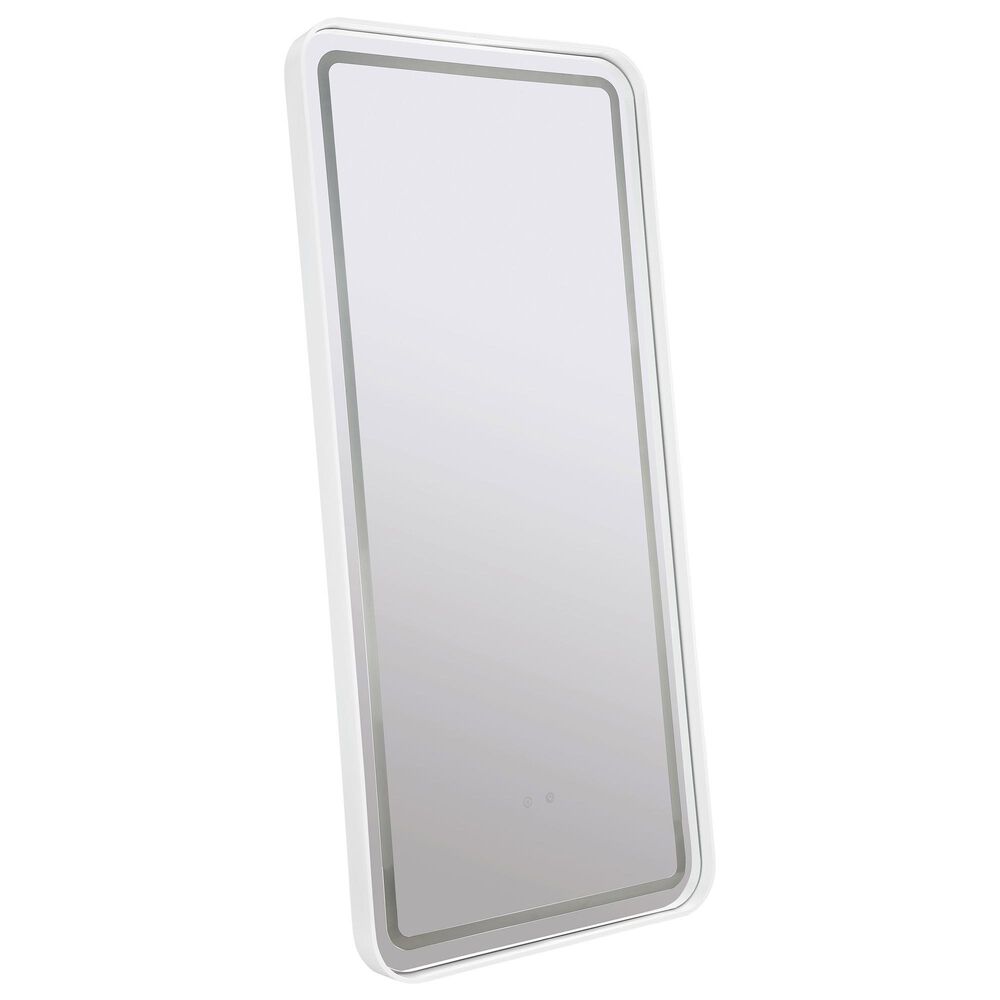 Coaster Glendora LED Standing Mirror in White, , large
