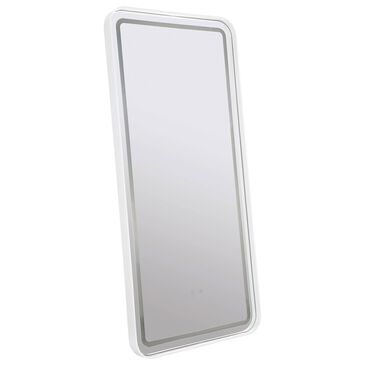 Coaster Glendora LED Standing Mirror in White, , large