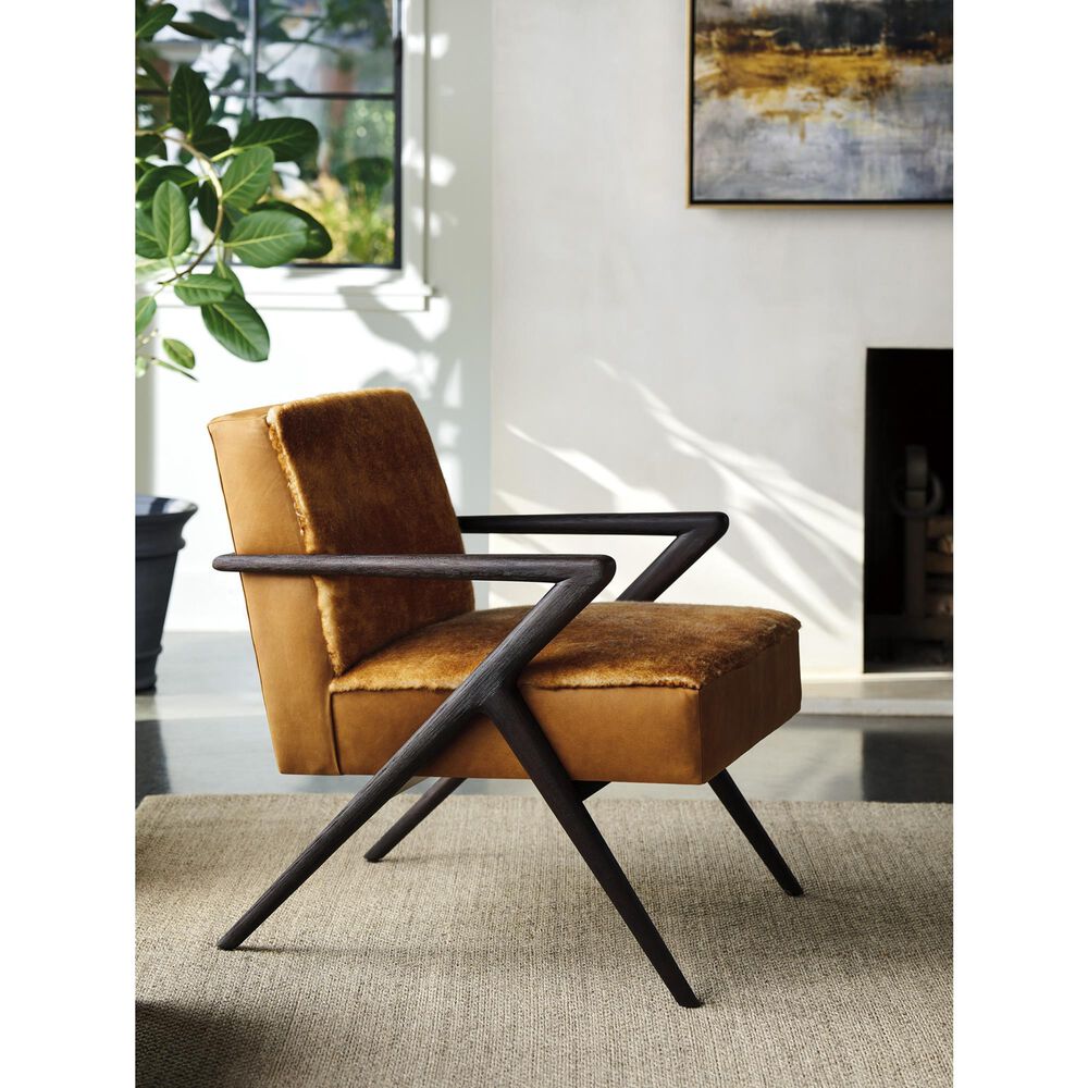 Lexington Furniture Zanzibar Tanzania Arm Chair in Saddle Brown, , large