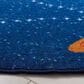 Safavieh Kids Playhouse 5" Round Navy and Gold Rug, , large