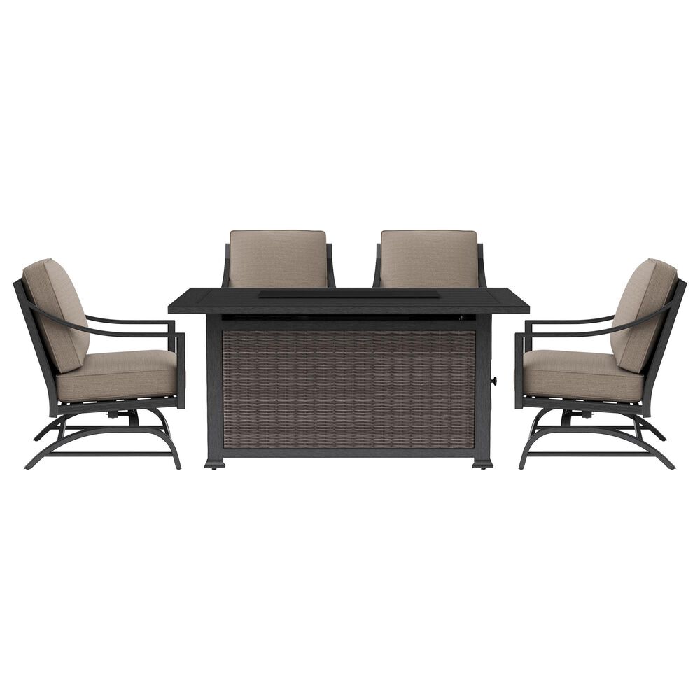 Agio Dover 5-Piece Fire Chat Set in Stone, , large