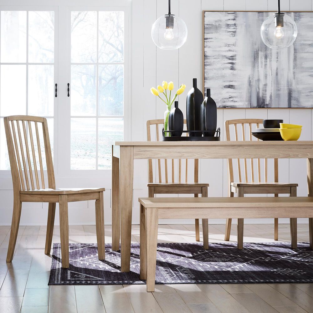 Ashley Gleanville Dining Chair in Light Brown &#40;Set of 2&#41;, , large