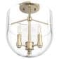 Hunter Sacha 3-Light Semi-Flush Mount in Alturas Gold, , large