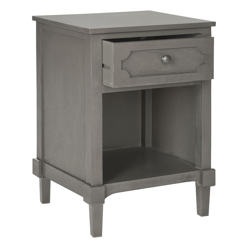 Safavieh Rosaleen Storage Side Table in Grey, , large