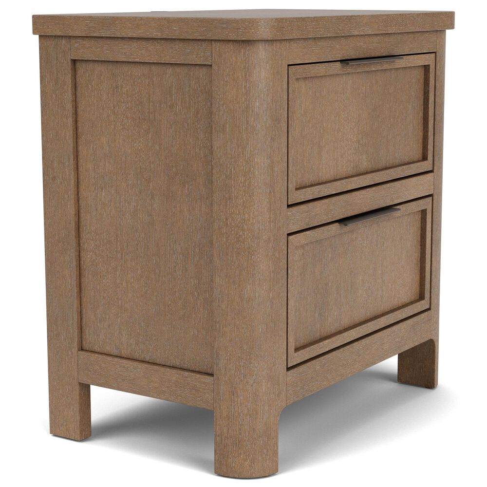 Riverside Furniture Jaxon 2-Drawer Nightstand in Casual Mink, , large