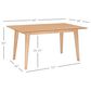 Linon Home Decor Cadence Dining Table in Natural - Table Only, , large