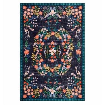Rifle Paper Co. Palais PAL-03 2"3" x 3"9" Black Scatter Rug, , large