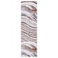 Safavieh Cyrus Shag CYR134F CYRUS SHAG 2"2" x 7"9" Grey and Rust Runner, , large