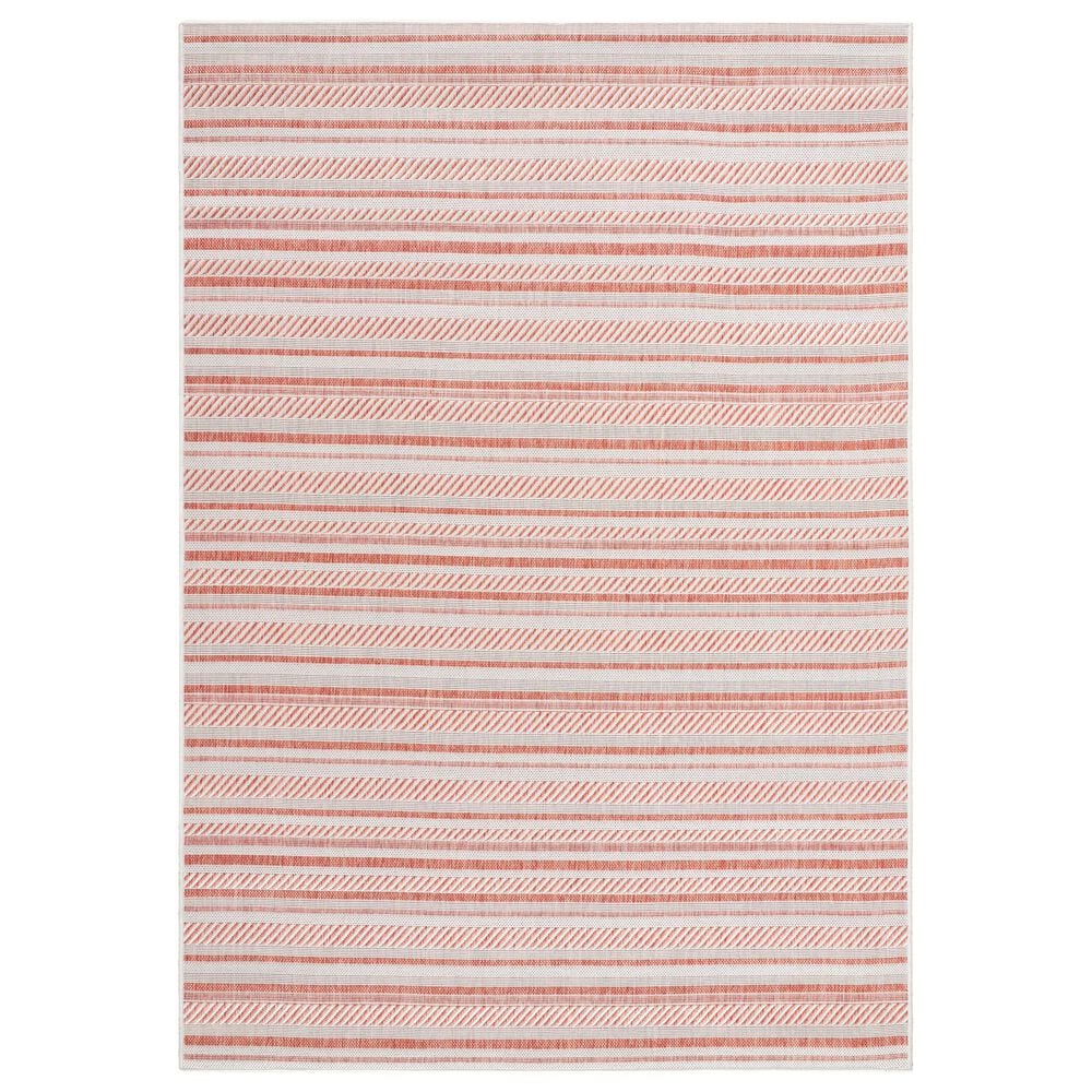 Surya Eagean EAG-2423 Rust, Ivory, Dusty Pink and Dusty Coral 7"10" Square Indoor/Outdoor Area Rug, , large