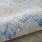 Nourison Silk Shadows 2"3" x 8" Grey and Blue Runner, , large