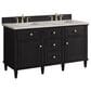 James Martin Vanities Lorelai 60" Double Vanity in Black Onyx with 3 CM Eternal Jasmine Pearl Quartz Top, , large