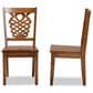 Baxton Studio Gervais Side Chair in Walnut Brown (Set of 2), , large