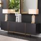 Eichholtz Brazilian Dresser in Charcoal Grey and Brushed Brass, , large