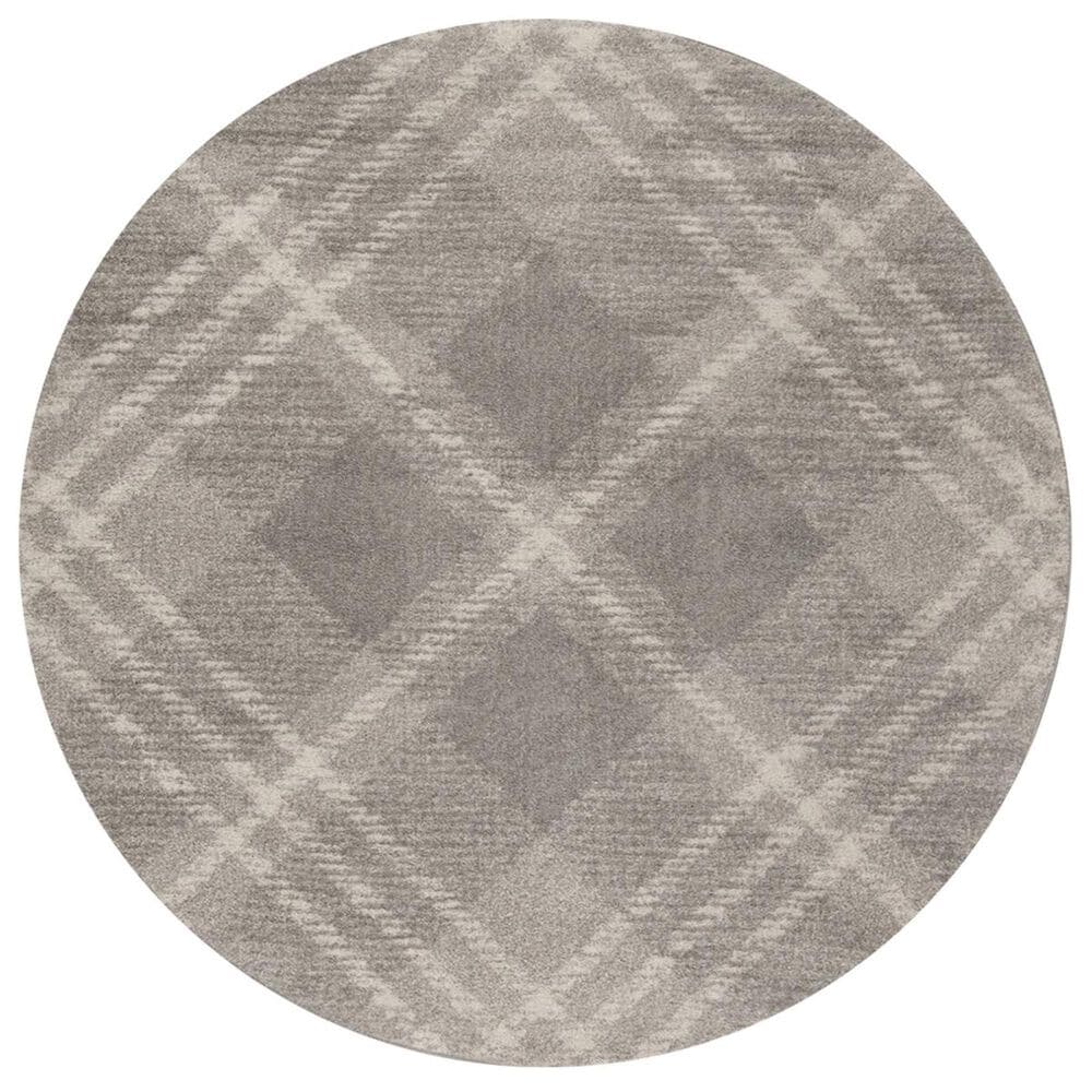 Safavieh Adirondack ADR129B 6" Round Light Grey and Ivory Area Rug, , large