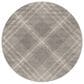 Safavieh Adirondack ADR129B 6" Round Light Grey and Ivory Area Rug, , large