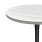 Leisuremod LeisureMod Bristol Dining table, Black Base with 27 Round Light Natural MDF top, , large