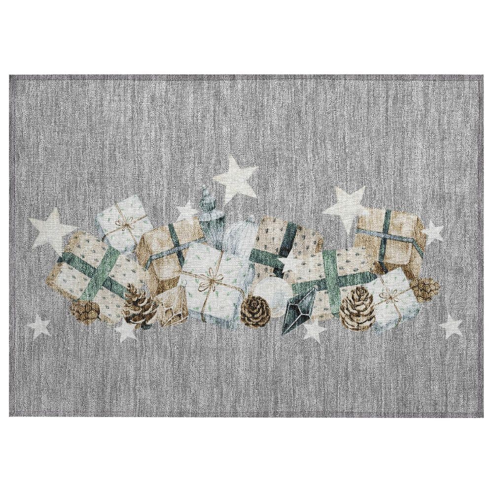 Dalyn Rug Company Wonderland WN33 2"6" x 3"10" Gray Indoor/Outdoor Area Rug, , large