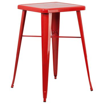 Flash Furniture 23.75" Bar Table in Red, , large