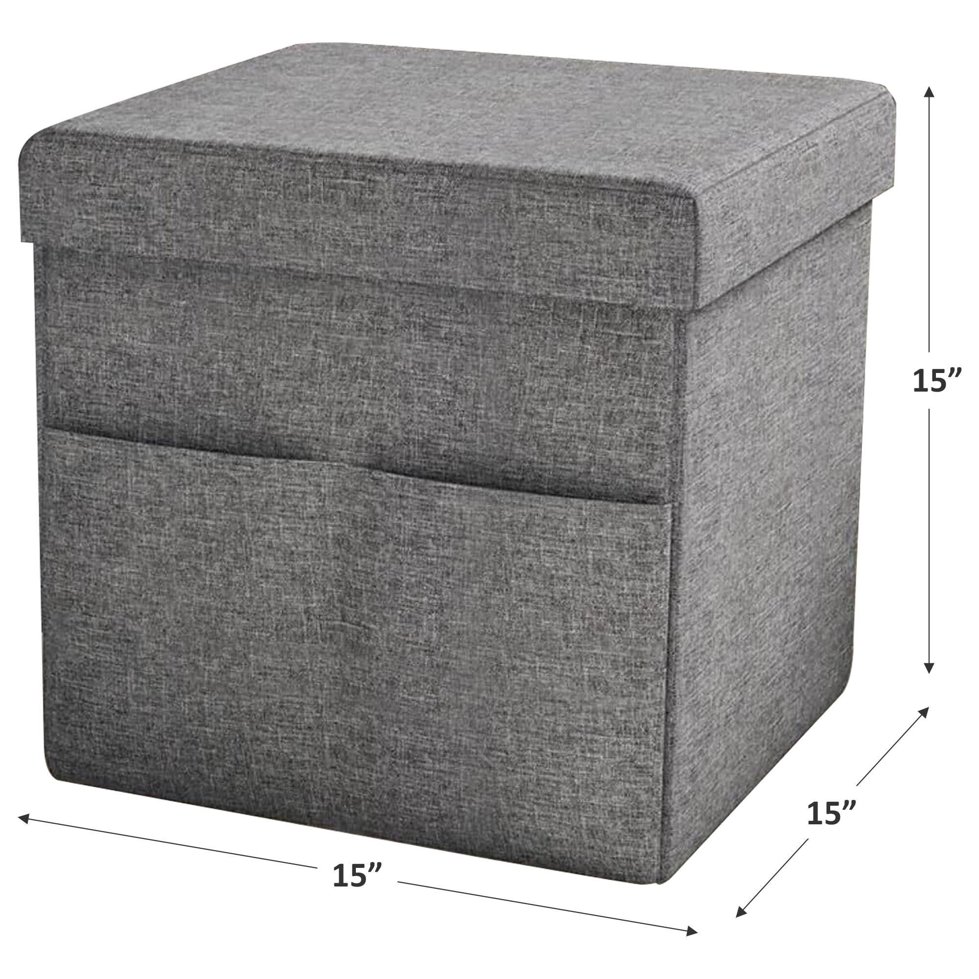 Charcoal gray sale ottoman