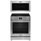 Frigidaire Professional 2-Piece Kitchen Package with 6.2 Cu. Ft. Electric Range and 1.9 Cu. Ft. Over-The-Range Microwave in Stainless Steel, , large