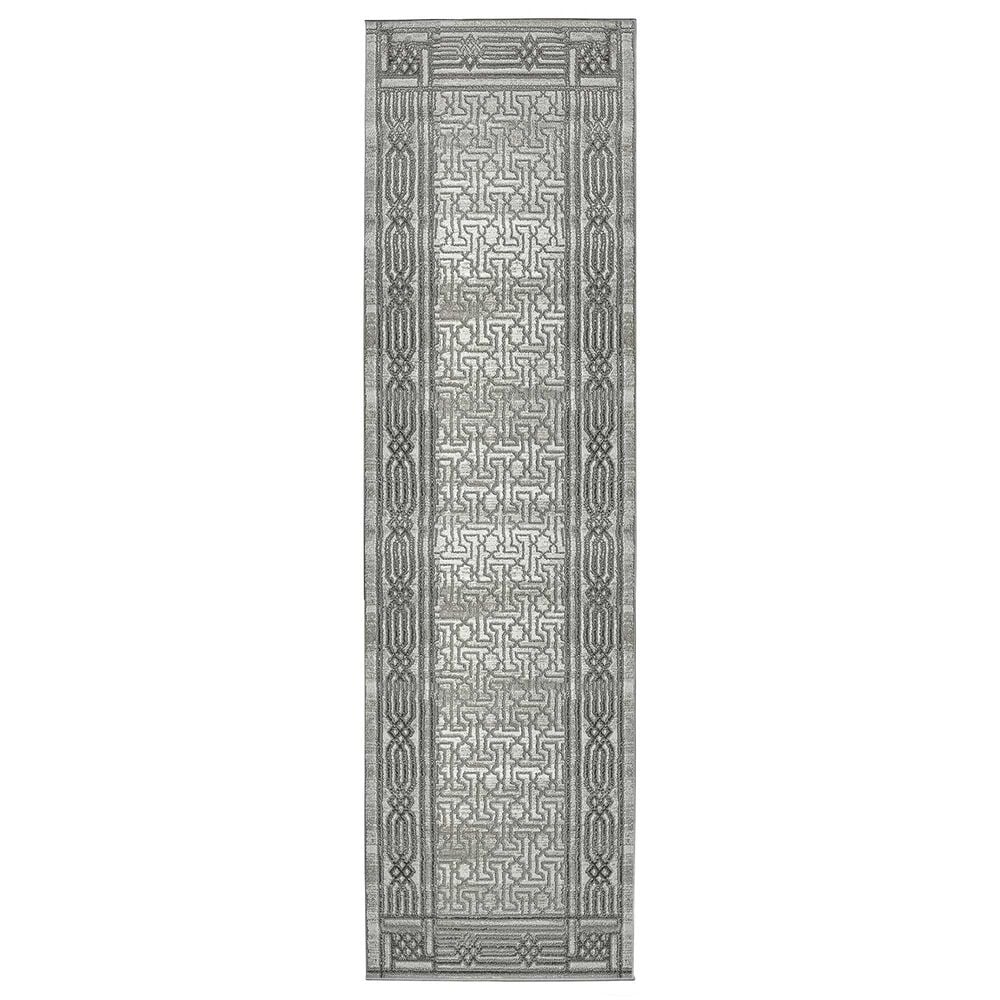 Radici USA Davide Southwestern 2"2" x 7"7" Grey Area Rug, , large