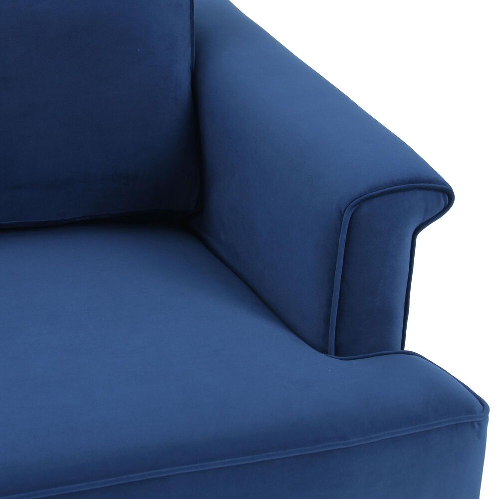 Tov Furniture Porter Velvet Sofa in Navy Nebraska Furniture Mart