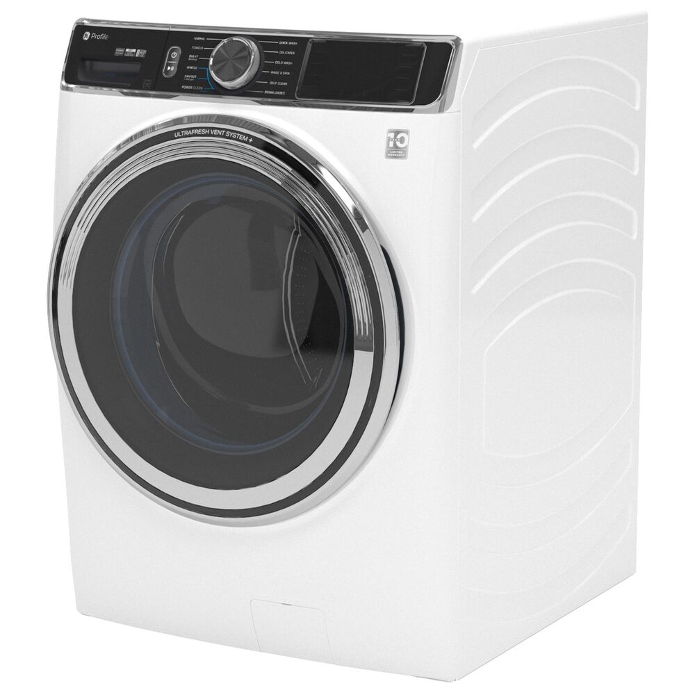 GE Profile 5.3 Cu. Ft. Capacity Smart Front Load Energy Star Washer in White, , large