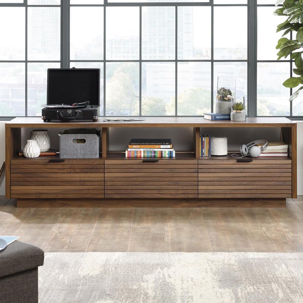 Sauder Harvey Park 72&quot; TV Credenza in Grand Walnut, , large