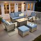 HOMLUX 7-Piece Patio Set in Denim Blue, , large