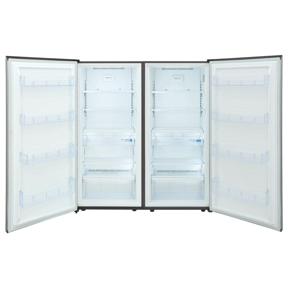 Frigidaire Gallery 2-Piece Kitchen Package with 19 Cu. Ft. Single Door Refrigerator and 19 Cu. Ft. Single Door Freezer in Stainless Steel, , large