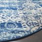 Safavieh Evoke EVK266F-5R 5"1" Round Royal/Ivory Area Rug, , large