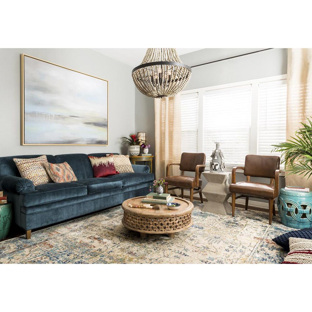 Loloi Anastasia AF-07 9&#39;6&quot; x 13&#39; Sand/Light Blue Area Rug, , large