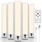 HOMLUX 9" 1-Light Under Cabinet Light Bar with Warm White LED in White and Silver (Set of 5), , large