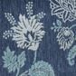 Nourison Garden Oasis GOA03 Navy 9" x 12" Indoor/Outdoor Area Rug, , large