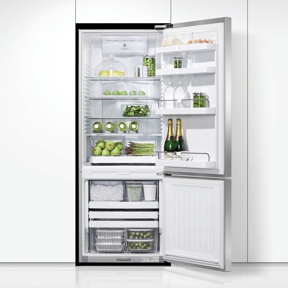 Fisher &amp; Paykel 13.5 Cu. Ft. ActiveSmart Counter Depth Bottom Freezer Refrigerator Right Hinge, , large