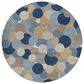 Dalyn Rug Company Kenner Blue 8" Round Indoor/Outdoor Area Rug, , large