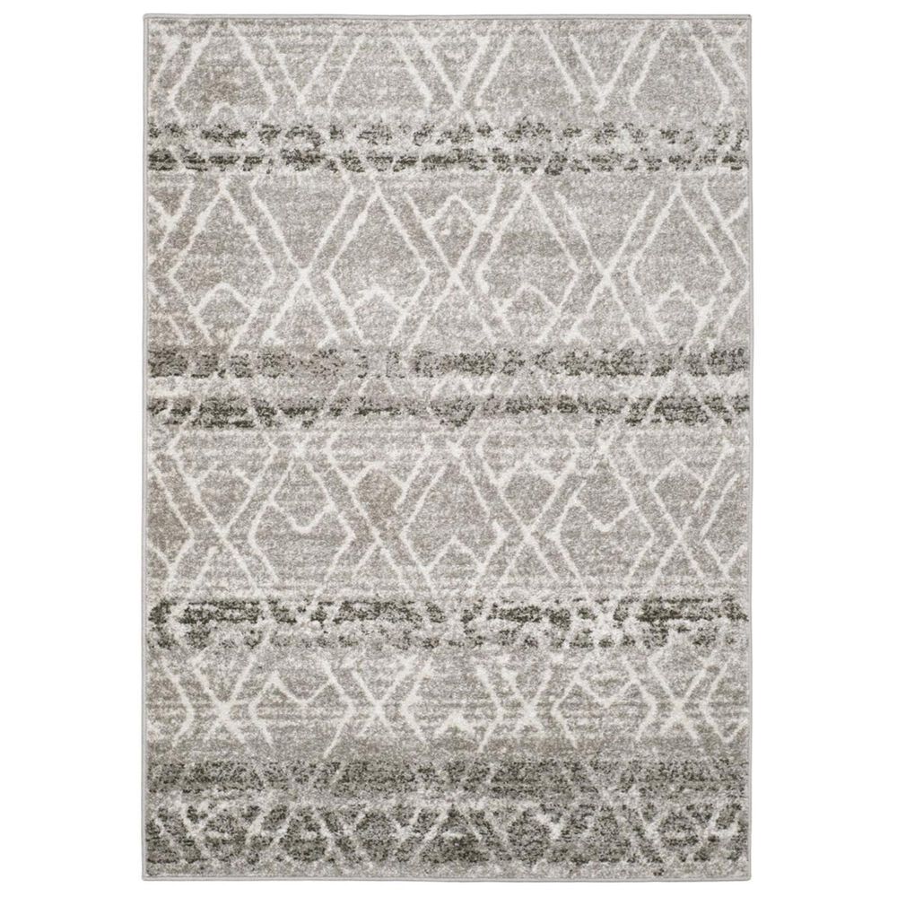 Safavieh Adirondack ADR124B 4&#39; x 6&#39; Silver and Ivory Area Rug, , large