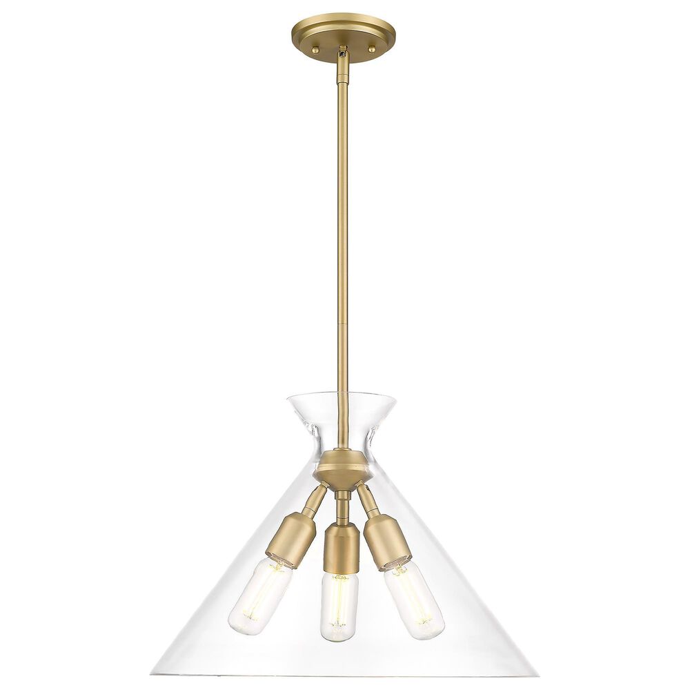 Golden Lighting Malta 3-Light Pendant in Brushed Champagne Bronze, , large