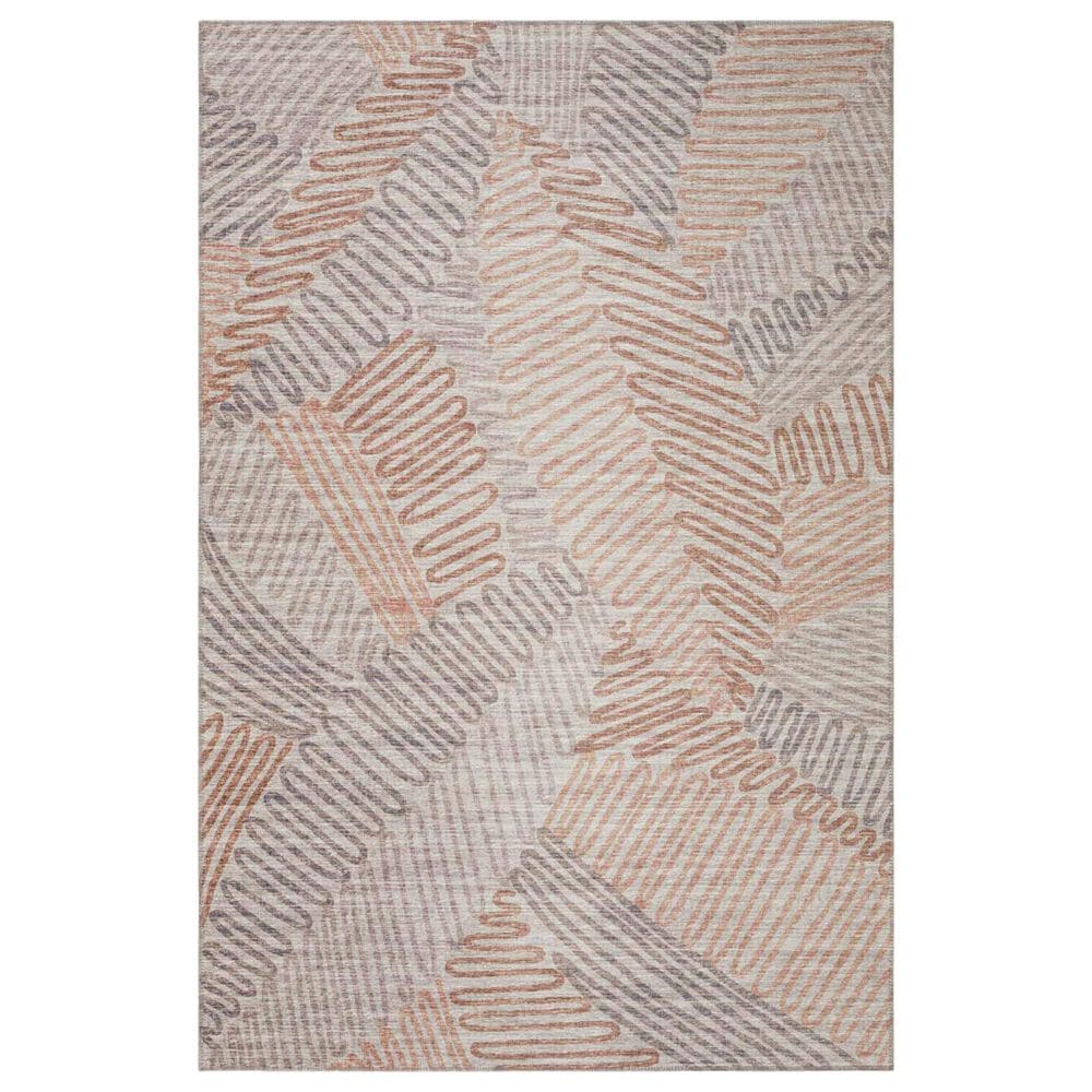 Dalyn Rug Company Sedona Floral 8" x 10" Walnut Indoor/Outdoor Area Performance Rug, , large