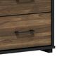 HOMLUX 2-Drawer Modern Nightstand in Columbia Walnut and Black, , large