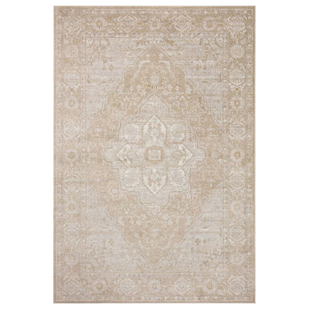 Loloi II Odette 2"3" x 3"10" Beige and Silver Area Rug, , large