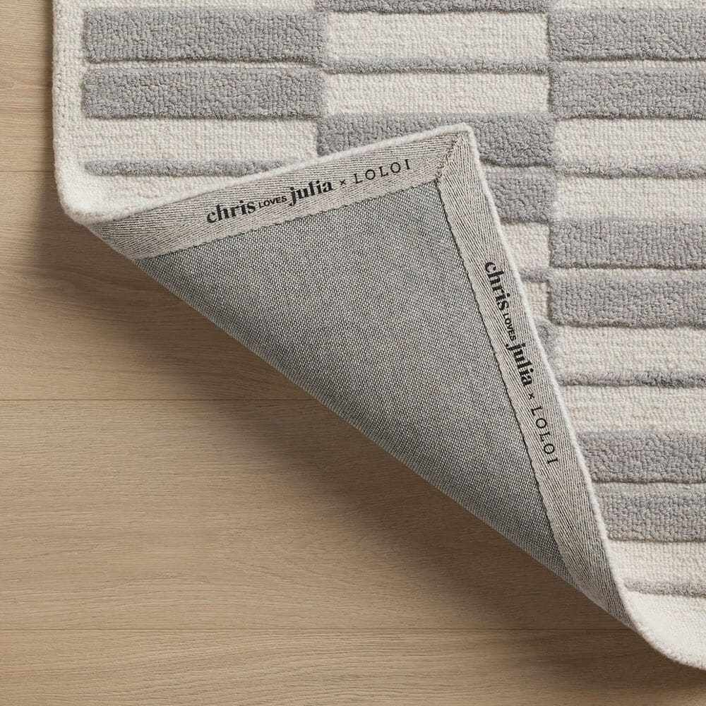Chris Loves Julia x Loloi Bradley 7&#39;9&quot; x 9&#39;9&quot; Ivory and Grey Area Rug, , large
