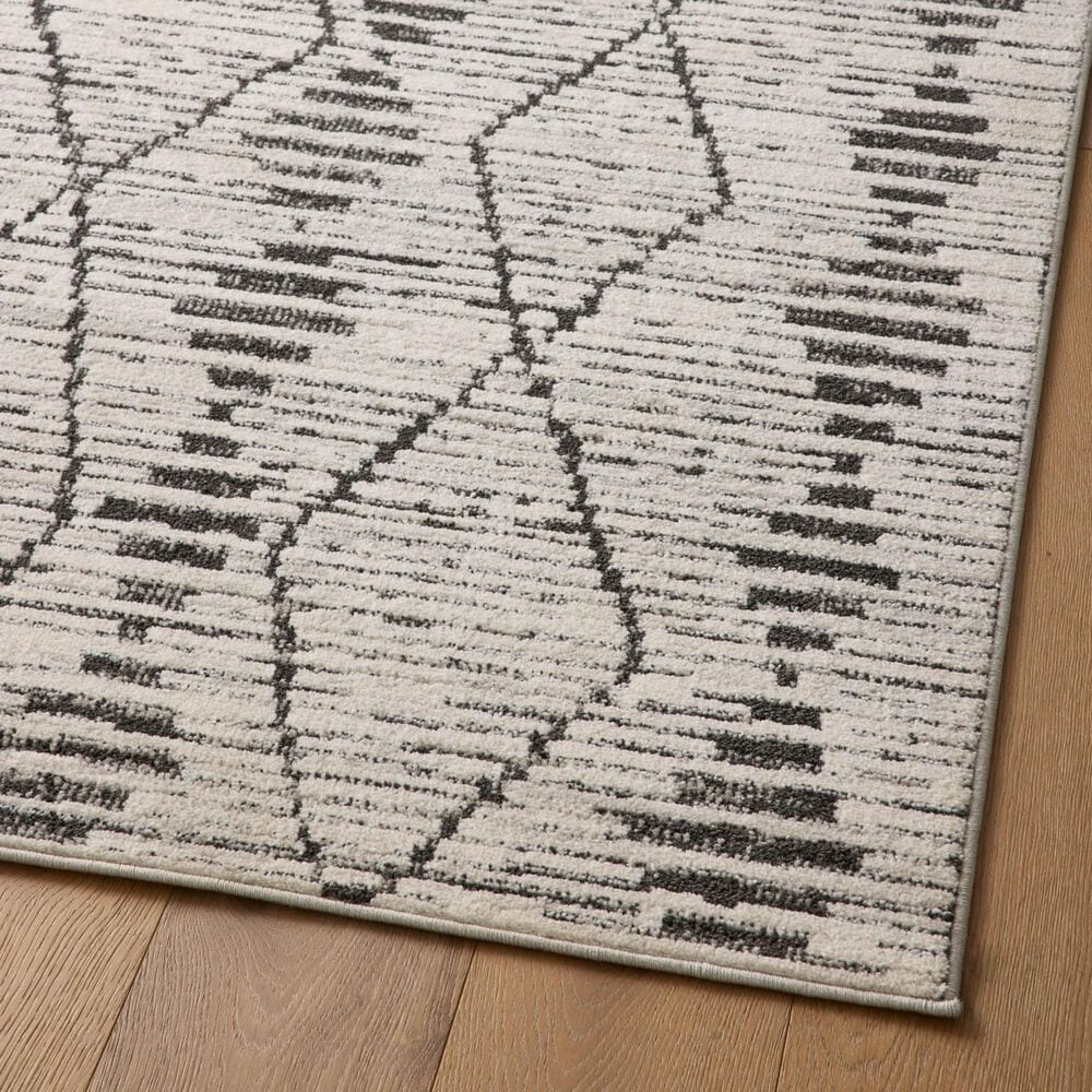 Loloi II Kamala 2&#39;3&quot; x 3&#39;10&quot; Charcoal and Dove Area Rug, , large