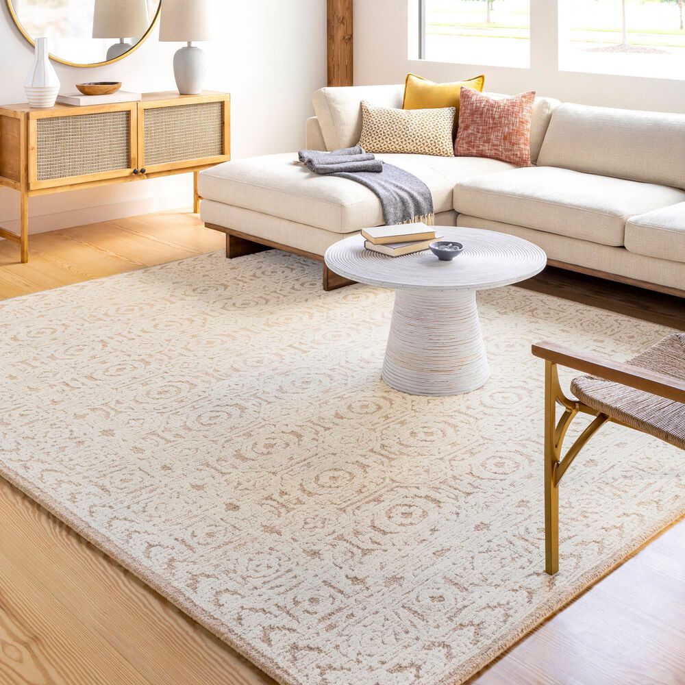 Surya Louvre Tan and Cream 9&#39; x 12&#39; Area Rug, , large