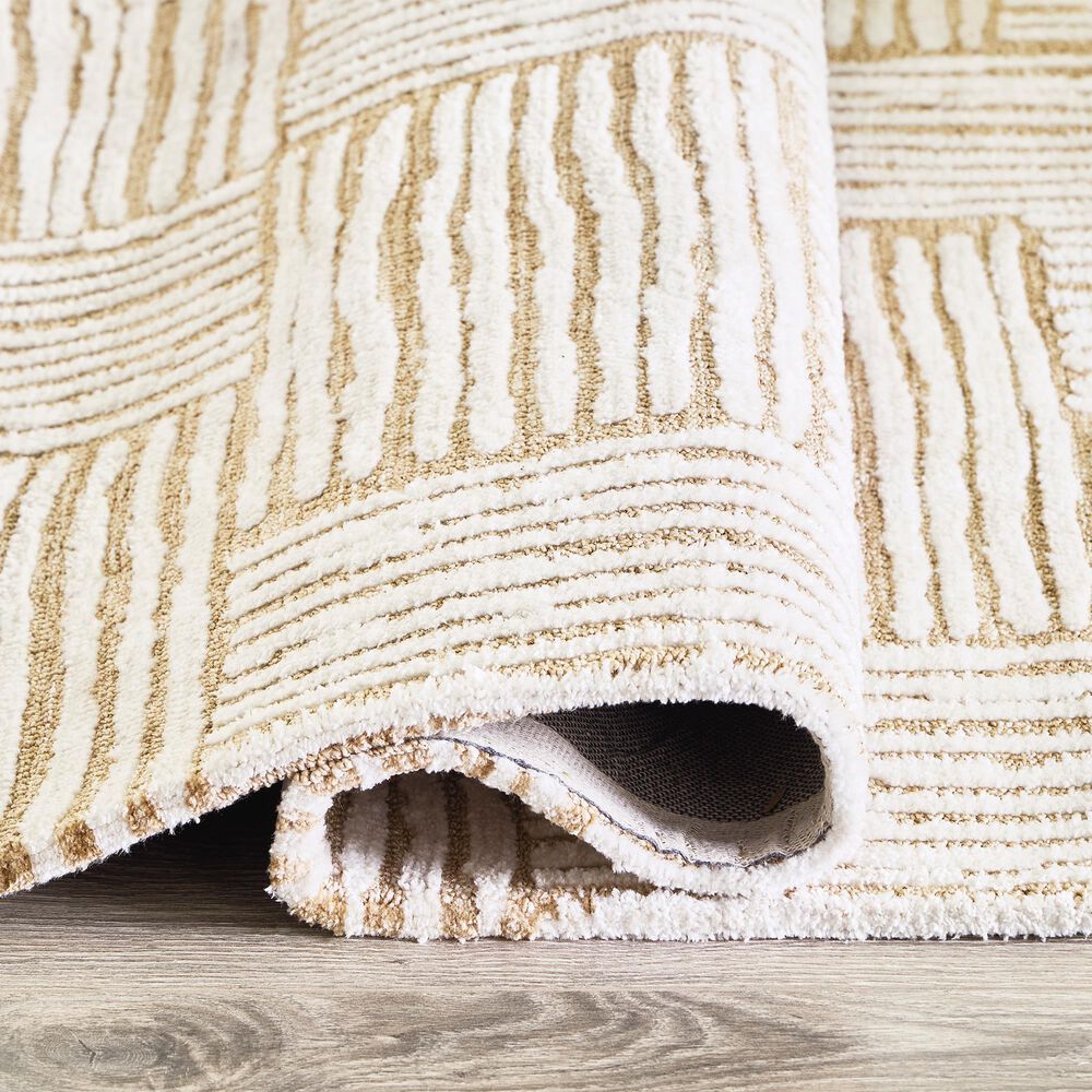 Ashley Adanmund 5&#39; x 7&#39; Beige and Caramel Area Rug, , large