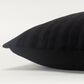 Rizzy Home 14" x 26" Striped Down Filled Lumbar Pillow in Black, , large