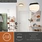 Vaxcel Aurelia 12" 1-Light Flush Mount in Matte Black, , large