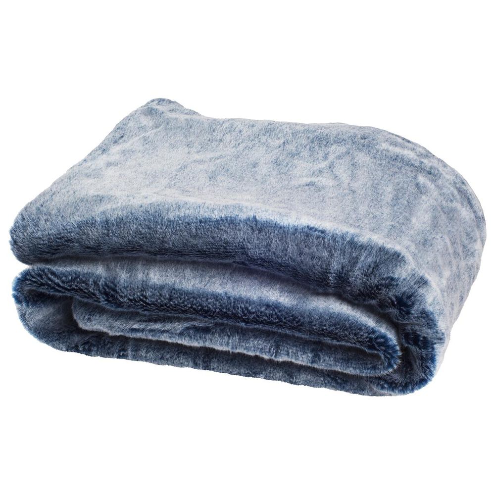 Safavieh Skyler Plush Throw in Blue/White, , large