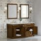 James Martin Bellshire 72" Double Bathroom Vanity in Honey Oak with 3 cm Ethereal Noctis Silestone Top and Rectangular Sinks, , large